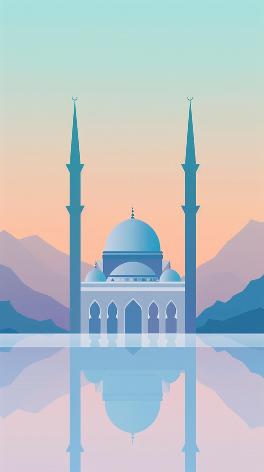 Mosque Lake Sunrise [11x17" Poster]
